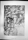 Old Antique Print Br Battleship Samoa Explosion Destroyer Bullfinch 1899 19th