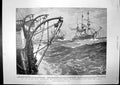 Old Antique Print Return Reserve Fleet Convoy Ireland Tour Killarney 1899 19th