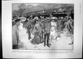 Old Print Fete Tokio Emperor Empress Reservists Poland Press Ganged 1905 20th