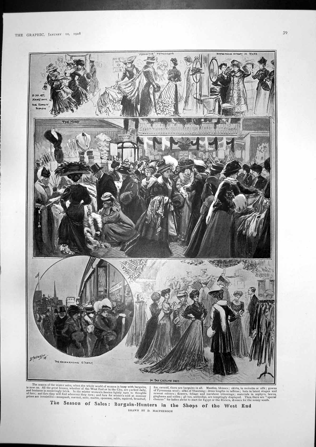 Old Antique Print Sales Shops West End Gen Wedding Lord Lady North 1908 20th