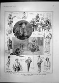 Old Print White Man Waller Play Lyric Theatre Wp Frith Artist Studio 1908 20th