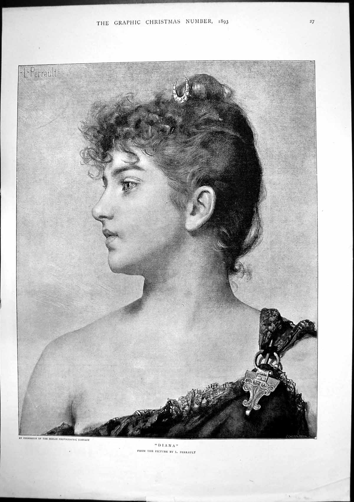 Old Print Diana L Perrault Lady Mazawattee Tea Birds Custard Powder 1893 19th