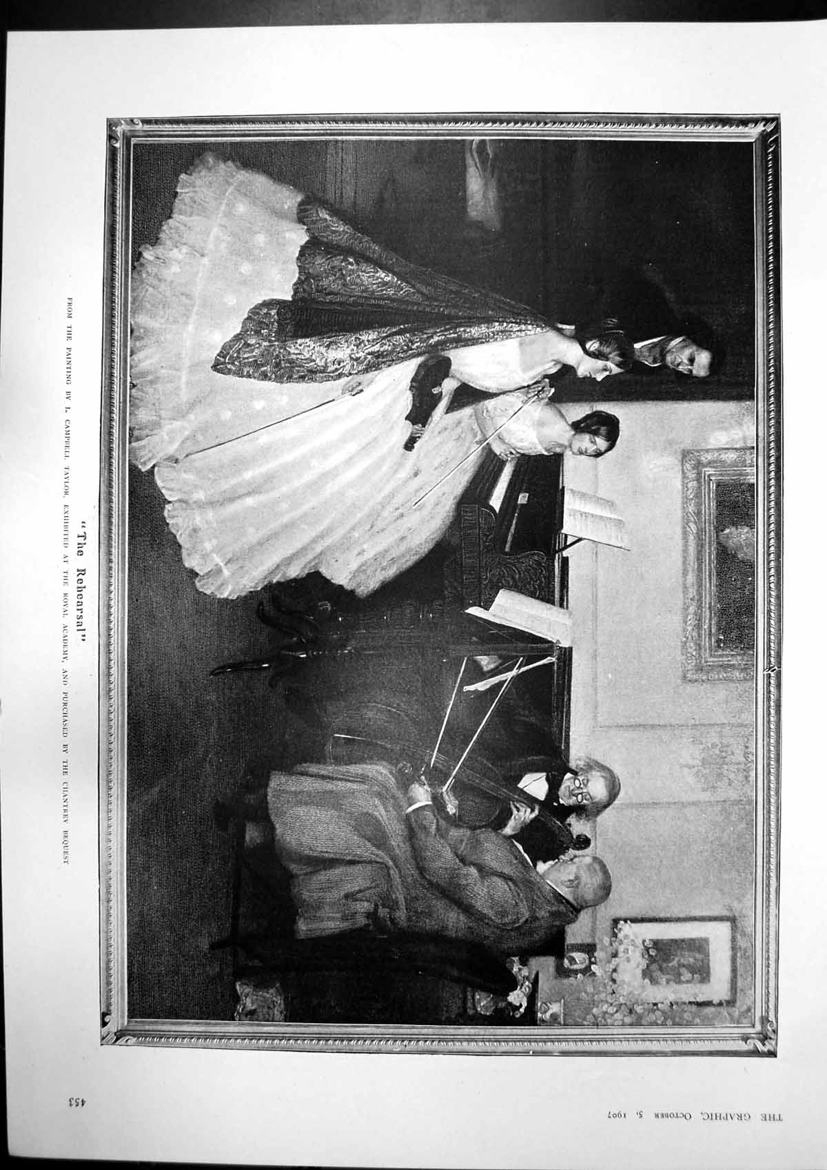 Antique Print Rehearsal L C Taylor Late New Grand Duke Frederick Baden 1907