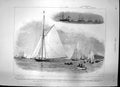 Original Old Antique Print Regatta Cannes Yachts Dean Ripon Maj Gen J Hall 1895