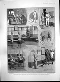Old Print Doggie Incident Indian Railway King Doncaster St Leger Day 1903 20th