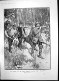 Antique Print Return Chase Canadian Hunters Cullinan Diamond Transvaal1907 20th