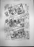 Antique Old Print On Board Atlantic Liner Inverness Casket Council Queen 1887