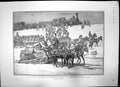 Antique Old Print Troops Manchurian Railway Camp Let Sleeping Dogs Lie 1903