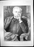 Old Antique Print M Paul Cambon French Ambassador President Loubet 1903 20th
