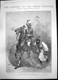Antique Old Print Mohmand Field Force Shabkadr Kurram Field Force Gurkha 1897