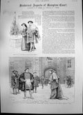 Old Antique Print Islington Horse Show Hampton Court King Henry V111 1890