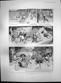 Antique Old Print Country Road 20th Century Pretty Ceremony Battle Abbey 1903