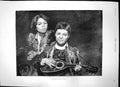 Antique Old Print Strolling Musicians On Board Glengarry Falls Foyers 1892 19th