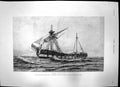 Antique Print After Gale J Nash Ship Saint Christopher Carrying Child 1892 19th