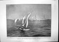 Antique Old Print Yacht Race Lagos Druids Stonehenge Gen Montagu Gerard 1905