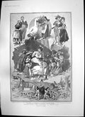 Antique Old Print Mother Goose Drury Lane Preparing Great Durbar Delhi 1903