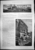 Old Mrs Cliffs Yacht Negro Oarsmen Summer Shelter Ladies Dresses 1896 Victorian