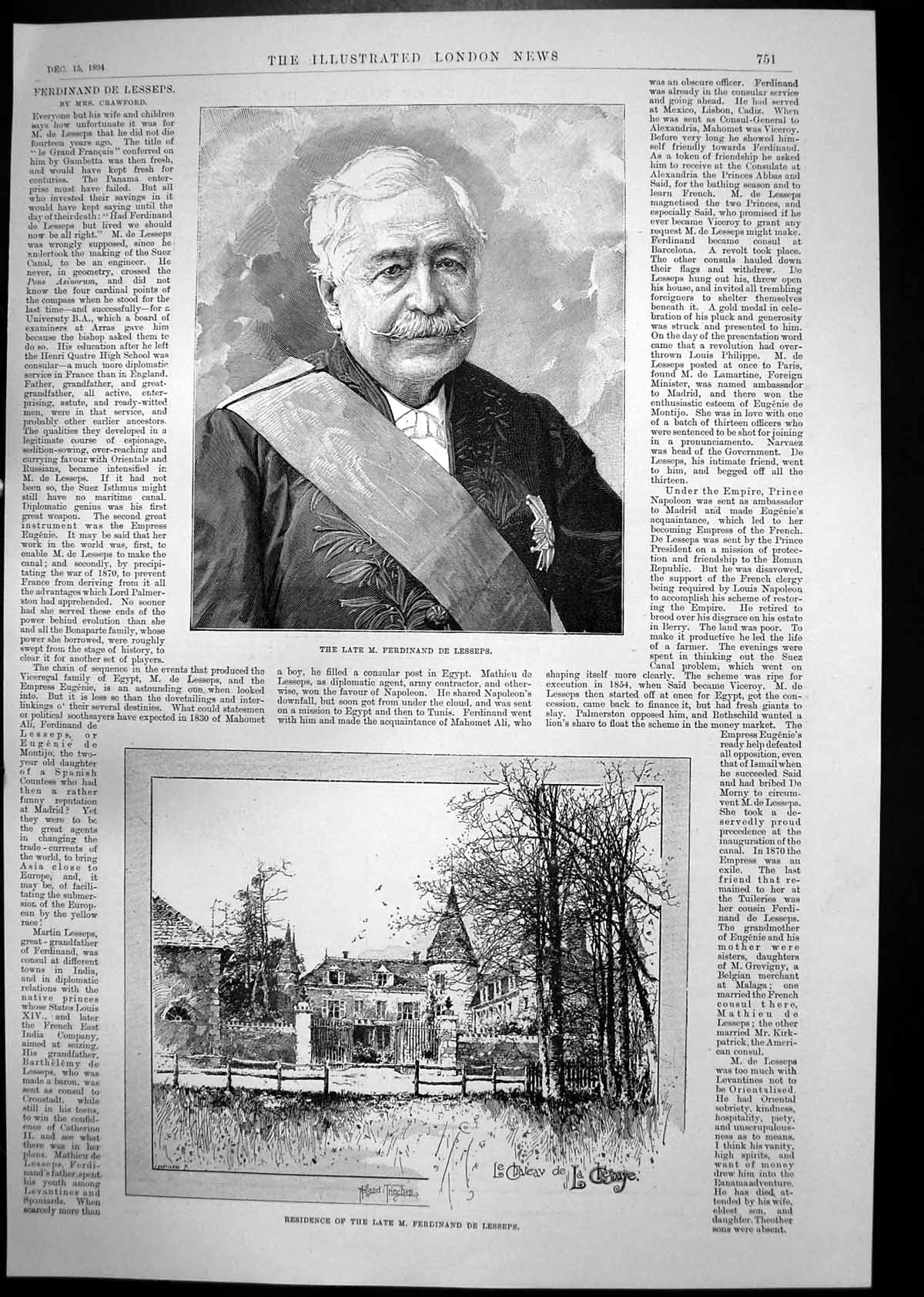 Old Ferdinand De Lesseps Residence June Hayne Williams Ready Fray 189 Victorian