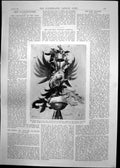 Antique Print Coronation Czar Advance Dongola Australian Cricket Team 1896 19th