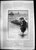 Antique Print Fishermans Greeting D Knowles Sedan Chair Windsor Castle 1893