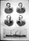 Old Steam Ship Katoria Llanerch Colliery Disaster Duc Montpensier 189 Victorian
