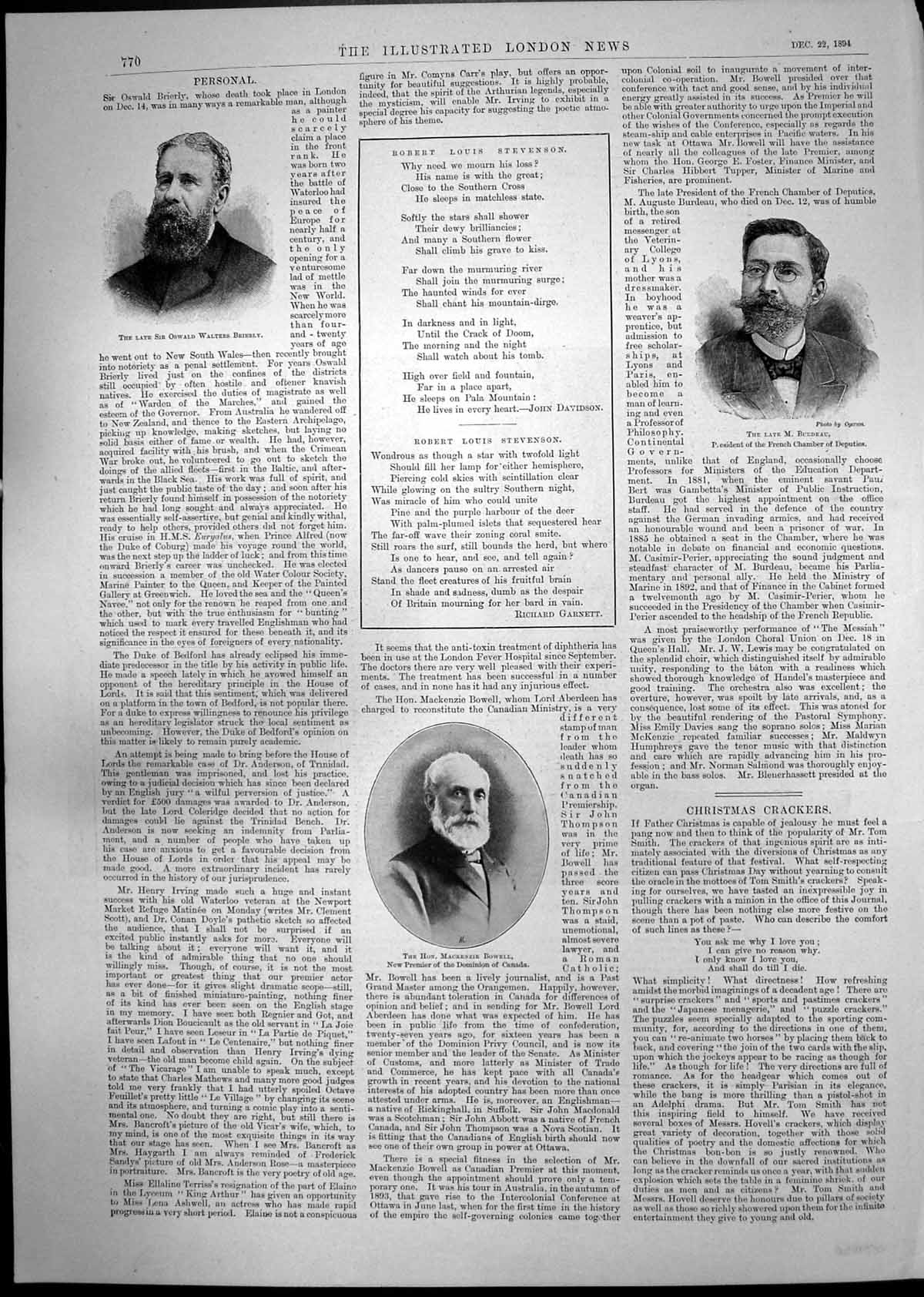 Old Oswald Brierly Mackenzie Bowell Robert Louis Stevenson Home 1894 Victorian