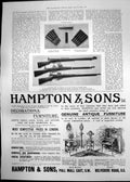 Antique Print Lee Metford Rifle Hampton Sons Furniture Ladies Fashions 1898
