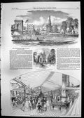 Old Print Thames Watermens Regatta New School Forest Dean Temple Bar 1851 19th