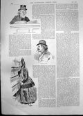 Antique Print Sketches Will Office Smerset House Professional Searcher 1889