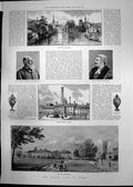 Old Queens Visit Derby Silk Mill Infirmary Capt Ross Hutchinson 1891 Victorian