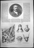 Old Excavations Hissarlik Dr H Schliemann Fire Queen Victoria St 1891 Victorian