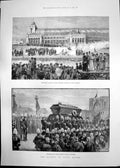 Old Funeral Count Moltke Lehrter Accident Brighton Train Norwood1891 Victorian