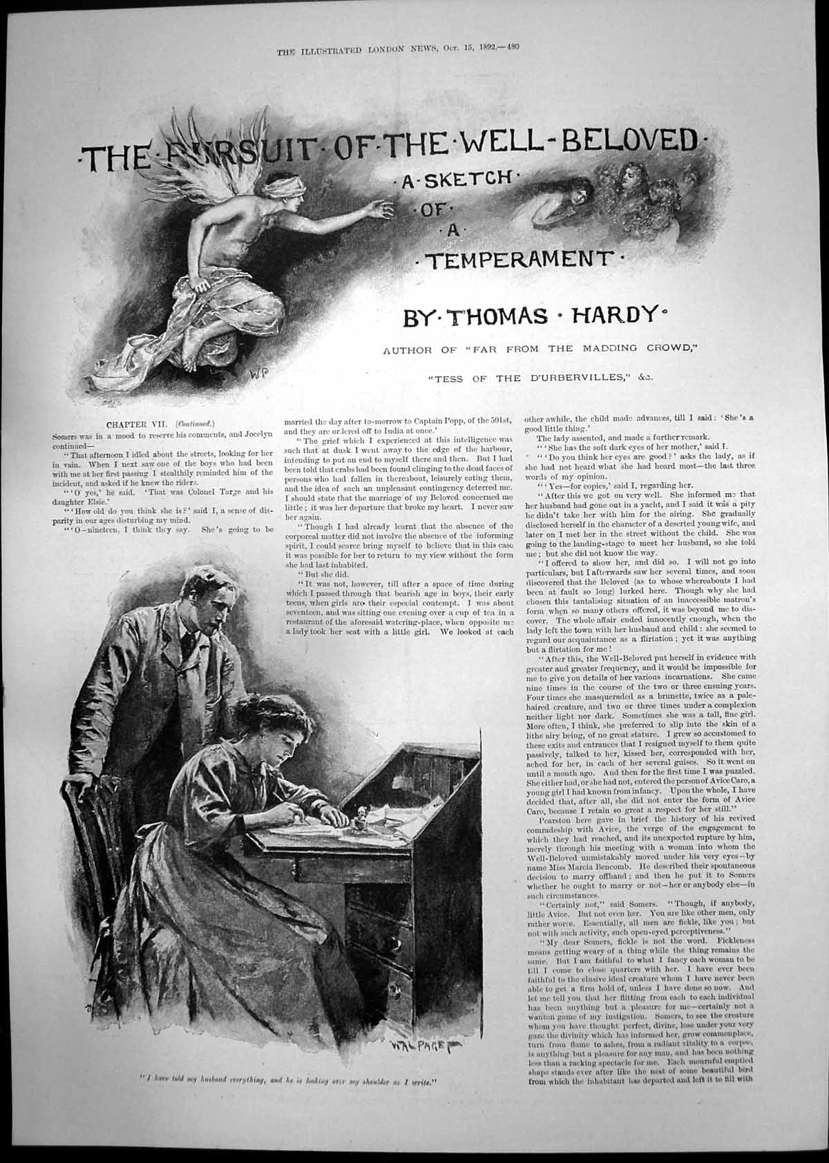 Old Pursuit Well Beloved Lady Writing Husband Wreck Pier Blackpool189 Victorian