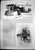 Antique Old Print Greville Fane Man Lady Dogcart Couple Looking Pictures 1892