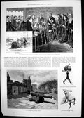 Old Print Walmer Castle New Lord Warden Duke Wellingtons Room Chair 1892 19th