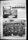 Old Print Duke York Hms Melampus Princes Cabin Max Alvary Tannhauser 1892 19th