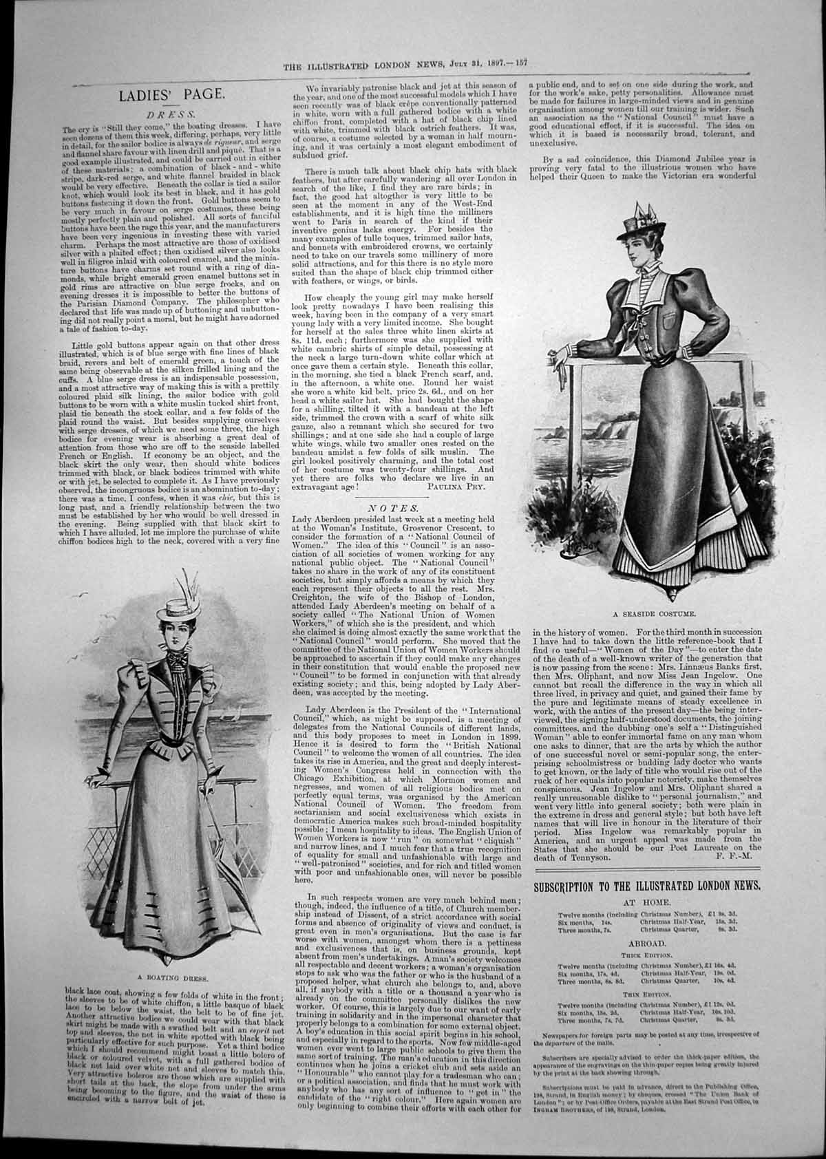 Old Boating Dress Costume Opening Victoria Bridge Port Sunlight 1897 Victorian