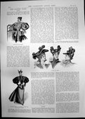 Old Print Trio Ladies Hats Massacres Trebizond Fort Barracks Castle 1895 19th