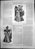 Antique Old Print Ladies Dresses Cape Torpedo Factory Woolwich Arsenal 1896