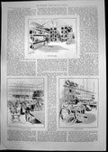 Antique Print Cyclomania France Tyre Stock Room Finishing Covers Tyres 1896