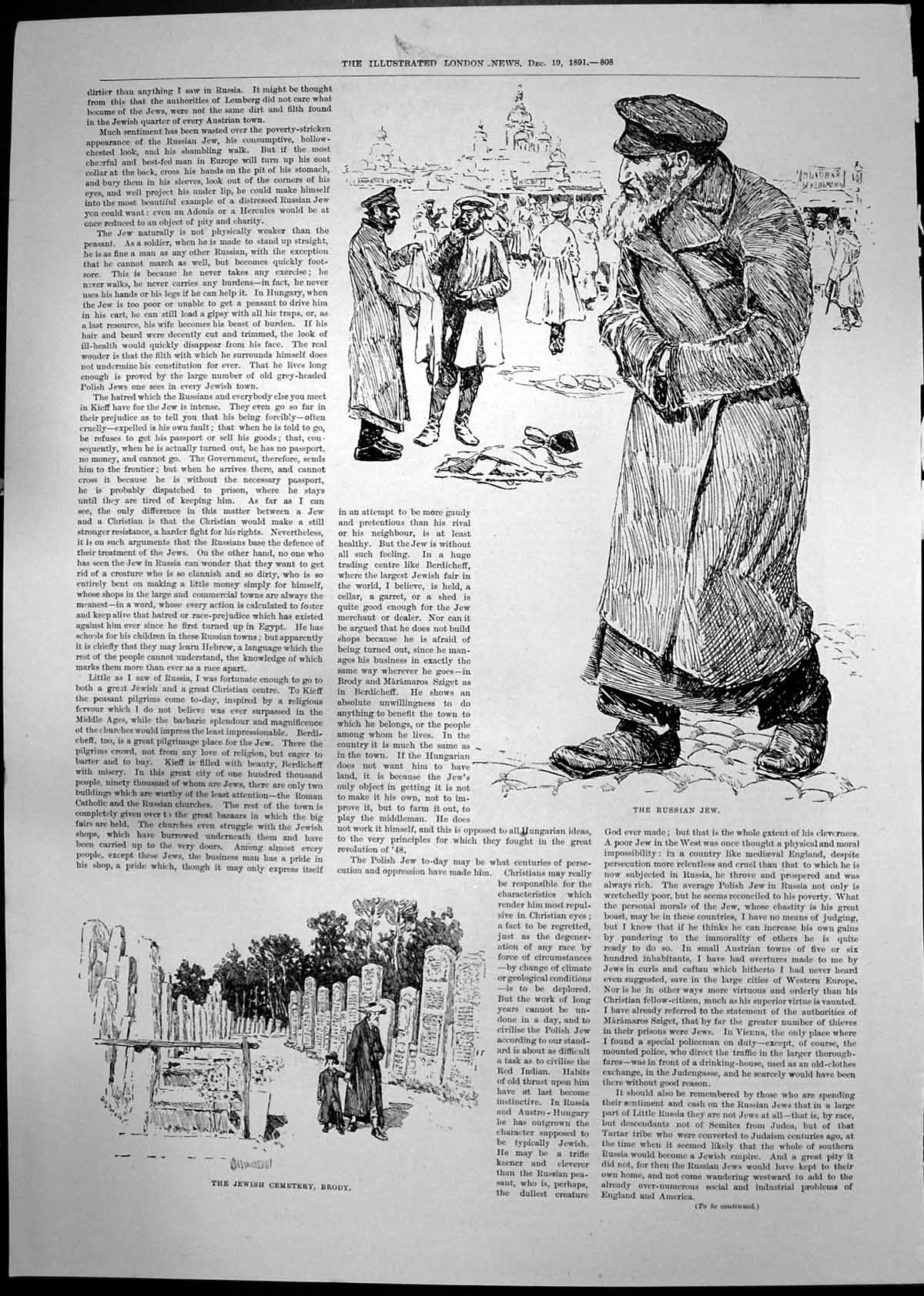 Old Russian Jew Cemetery Brody Street Synagogue Market Prince Khan189 Victorian