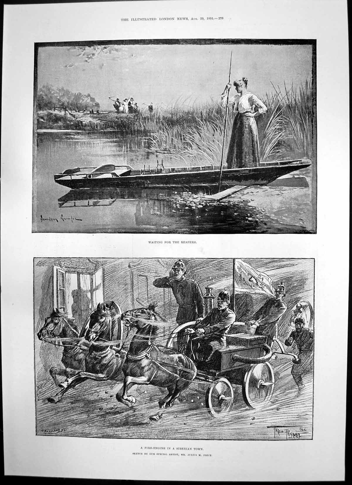 Old Waiting Reapers Fire Engine Siberian Town God Loosened Tongue 189 Victorian