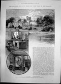 Antique Print W Smith Mp Greenlands Henley St Marys Church Indian Army 1891