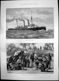 Old Cruiser Blake Indian Army Camp Shoeing Forge Josef Kainz German18 Victorian