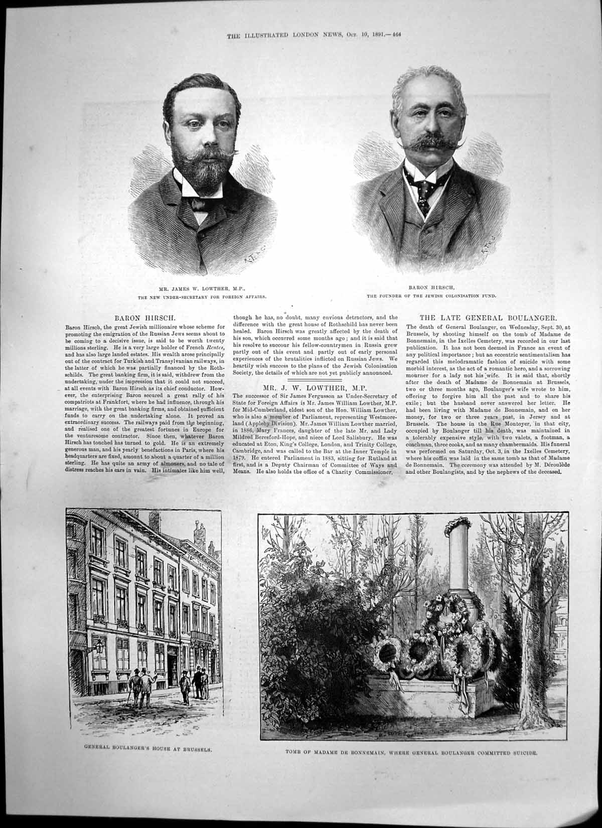 Old James Lowther Baron Birsch Gen Boulangers House Walmer Castle1891 Victorian