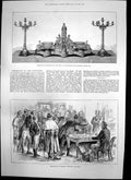 Antique Print Testimonial Sir Stafford Nortcote Refusing Rent Ireland 1886 19th