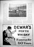 Old Print King Queen Dartmouth On Board Dolphin Geraudels Pastilles 1902 20th