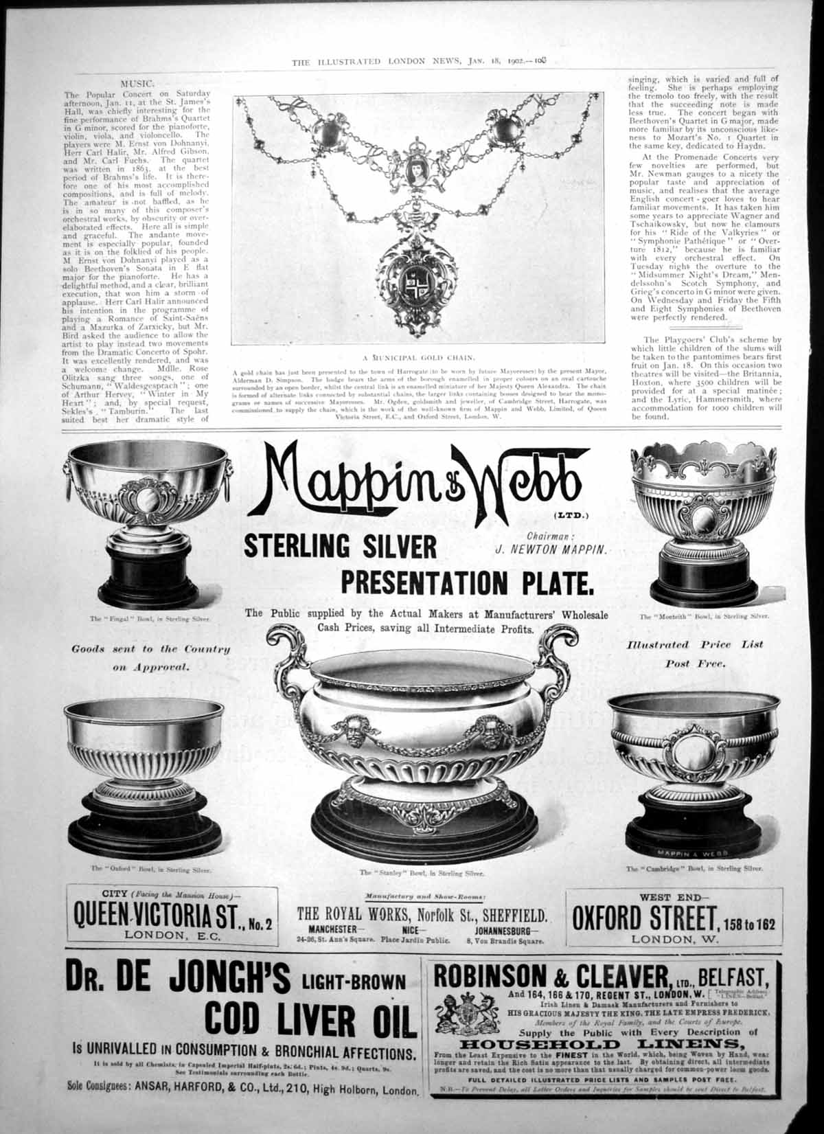 Original Old Antique Print Municipal GChain Ogdens Guinea GCigarettes 1902 20th