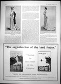 Antique Print Visiting Dress Dinner Gown Bovril Williams Shaving Soap 1903 20th