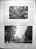 Old Print Hospital Transport Nubia Baths Homburg Kaiser Wilhelmsbad 1898 19th